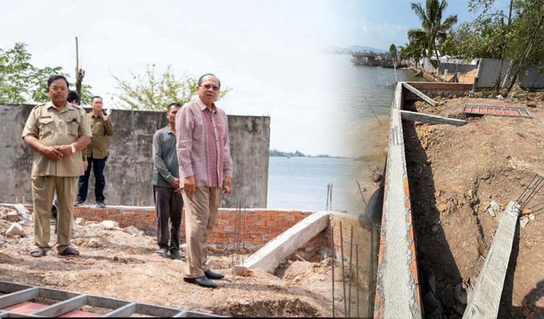 ឯកឧត្តម ម៉ៅ ធនិន ដាក់​ឱសានវាទ ១​សប្តាហ៍​ឱ្យ​ម្ចាស់​សំណង់​កាយ​ដី និង​រុះរើ​បេតុង​ដែល​រំលោភ​ដី​ចំណី​ព្រែក​កំពត​ចេញ​វិញ​ជា​បន្ទាន់​